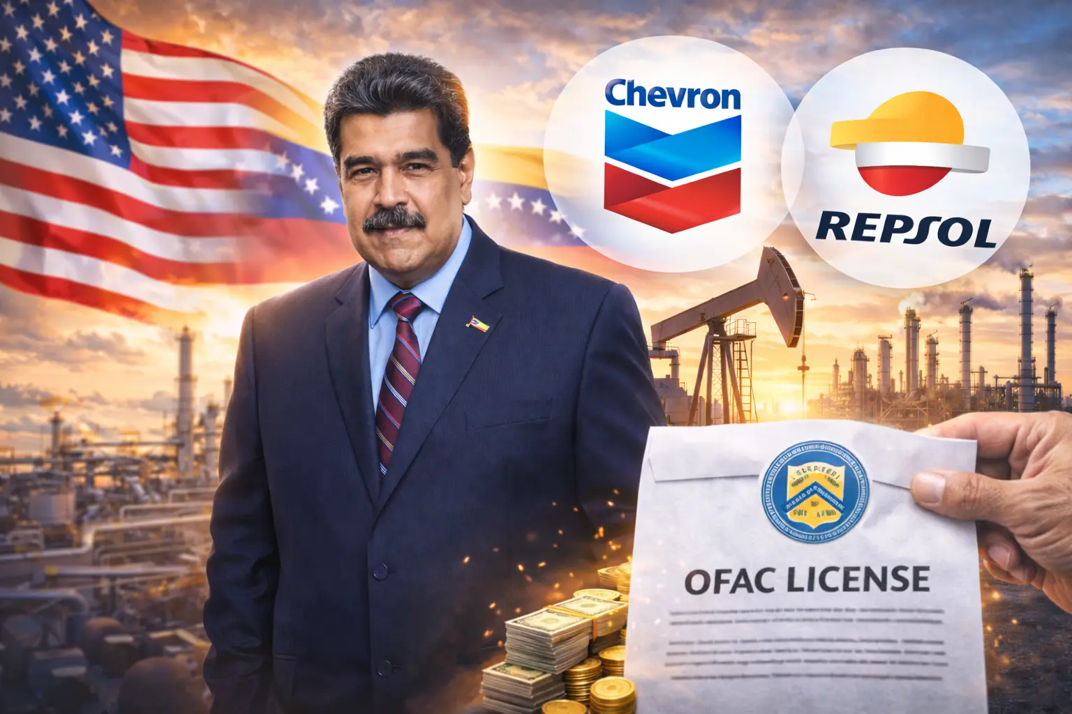 EE.UU. Flexibiliza Sanciones Petroleras a Venezuela: Licencias OFAC para Chevron y Repsol